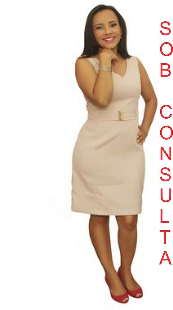 vestido social de tecido