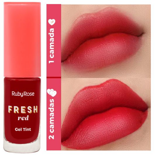 Gel Tint Fresh Red Ruby Rose HB554 Maquiagem em Atacado, Maquiagem