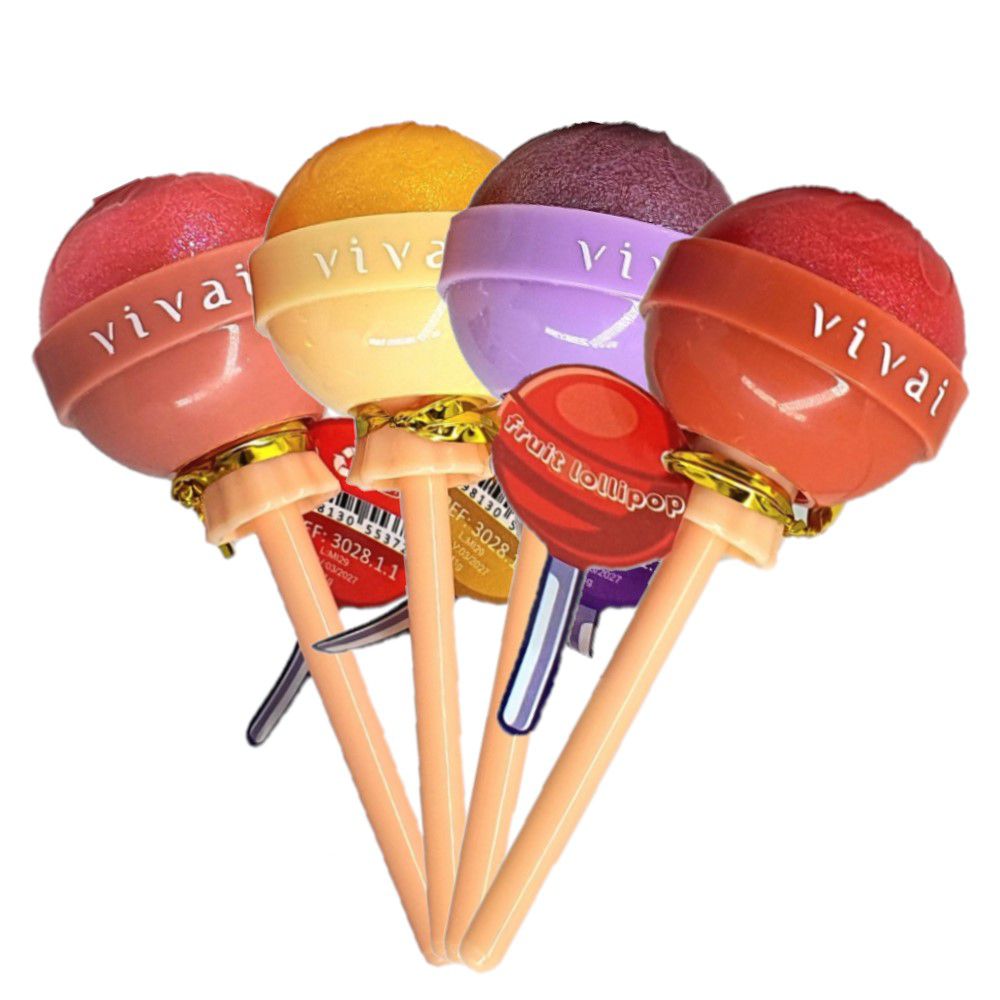 Vivai Lip Gloss Hidratante Fruit Lollipop 3028 24 Unid Maquiagem