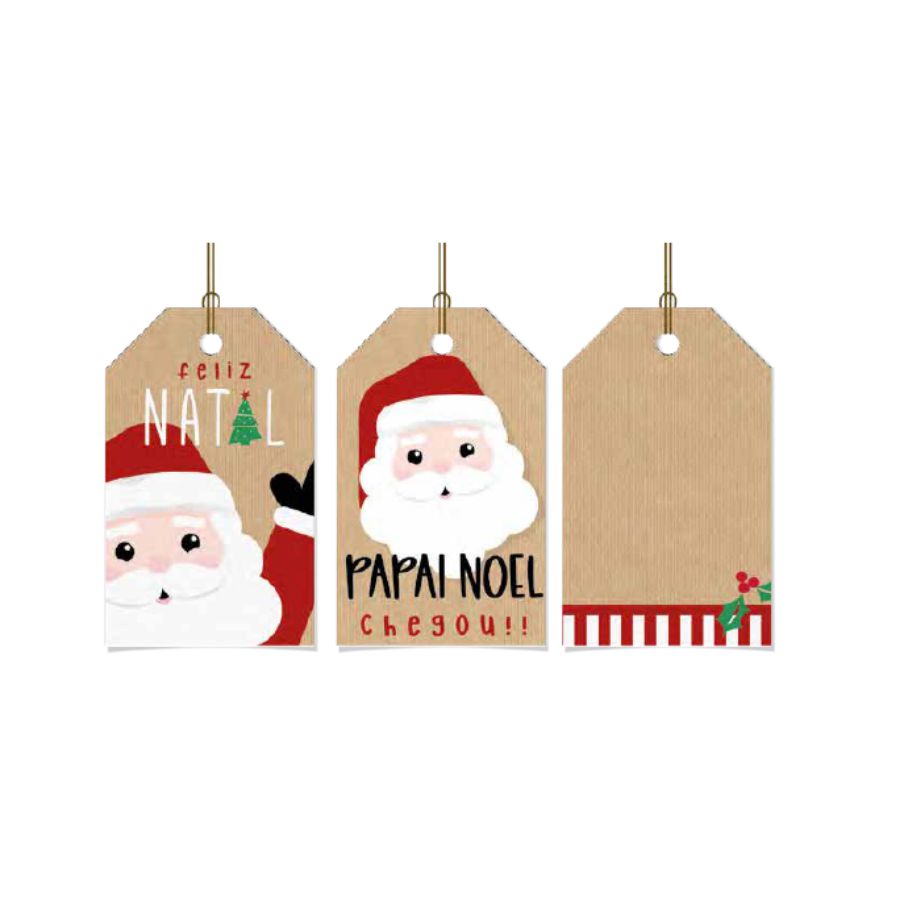 Tag Decorativa com Furo - Noelito - 5x8cm - 12 unidades - Rizzo - Loja de Confeitaria | Rizzo Confeitaria Tag Decorativa com Furo - Noelito - 5x8cm - 12 unidades - Rizzo - Loja de Confeitaria | Rizzo Confeitaria