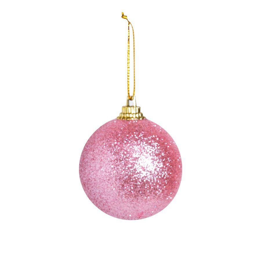 Bola de Árvore de Natal c/ Glitter - 5 cm - “Glitter Rosa” - Loja de  Confeitaria | Rizzo Confeitaria