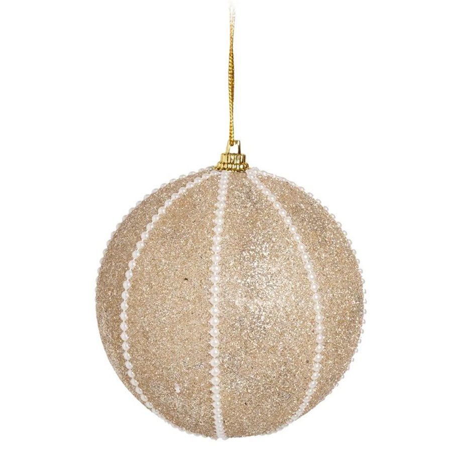 Bola de Árvore de Natal Dourada Listrada com Pérolas - Loja de Confeitaria | Rizzo Confeitaria Bola de Árvore de Natal Dourada Listrada com Pérolas - Loja de Confeitaria | Rizzo Confeitaria