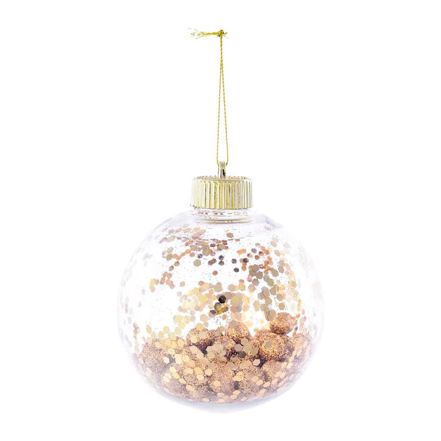 Bolas de Natal Transparente - Bolas de Ouro - 10 cm - 4 unidades - Cromus -  Rizzo - Loja de Confeitaria | Rizzo Confeitaria
