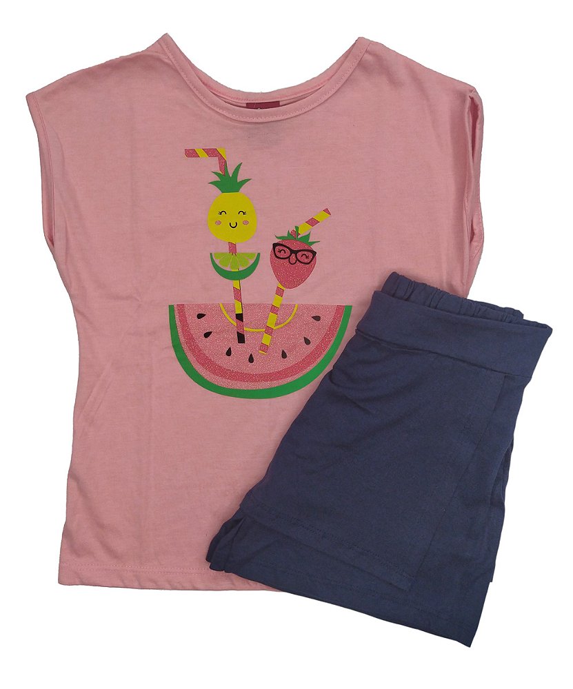 shorts saia azul marinho