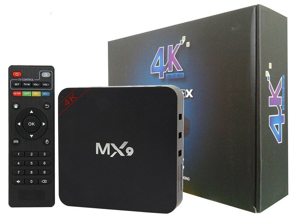 Aparelho Para Transformar TV Em Smart TV Box MX9 Ultra HD 4K2K Com