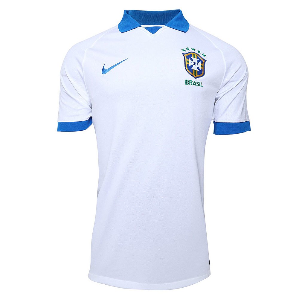 Terceira Camisa Seleção Brasileira - Branca - Brasil - SI CAMISAS DE FUTEBOL