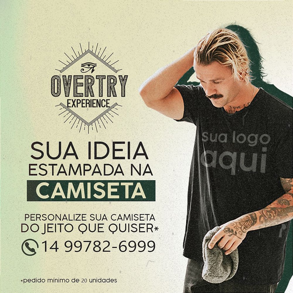 personalise sua camiseta