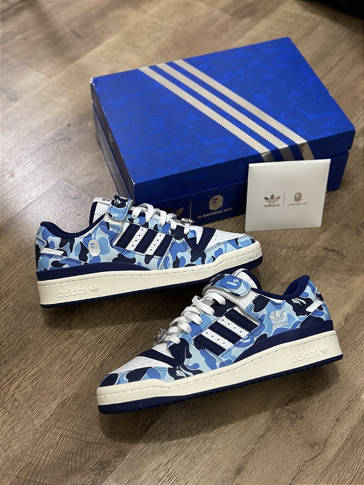 ADIDAS FORUM 84 BAPE LOW - Corre de Rua