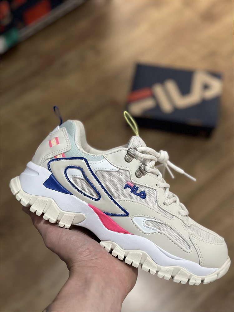 Fila ray hot sale tracer branco