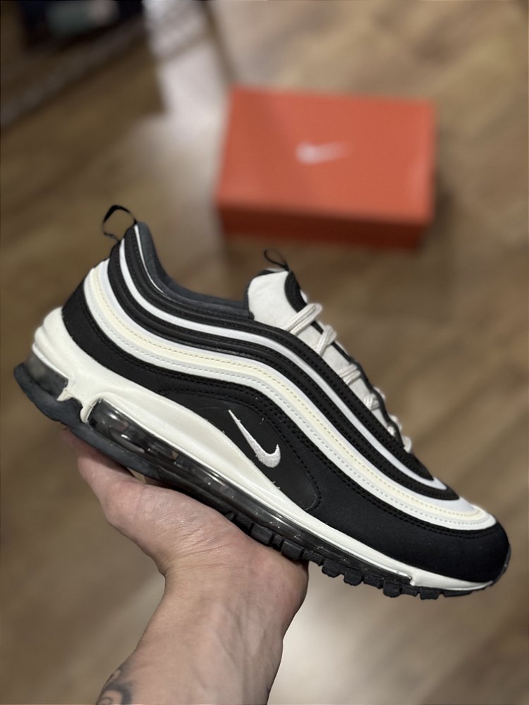 Max Plus Air Max 97 Preto Branco Tênis Nike Air Max 97 Plus Branco Refletivo
