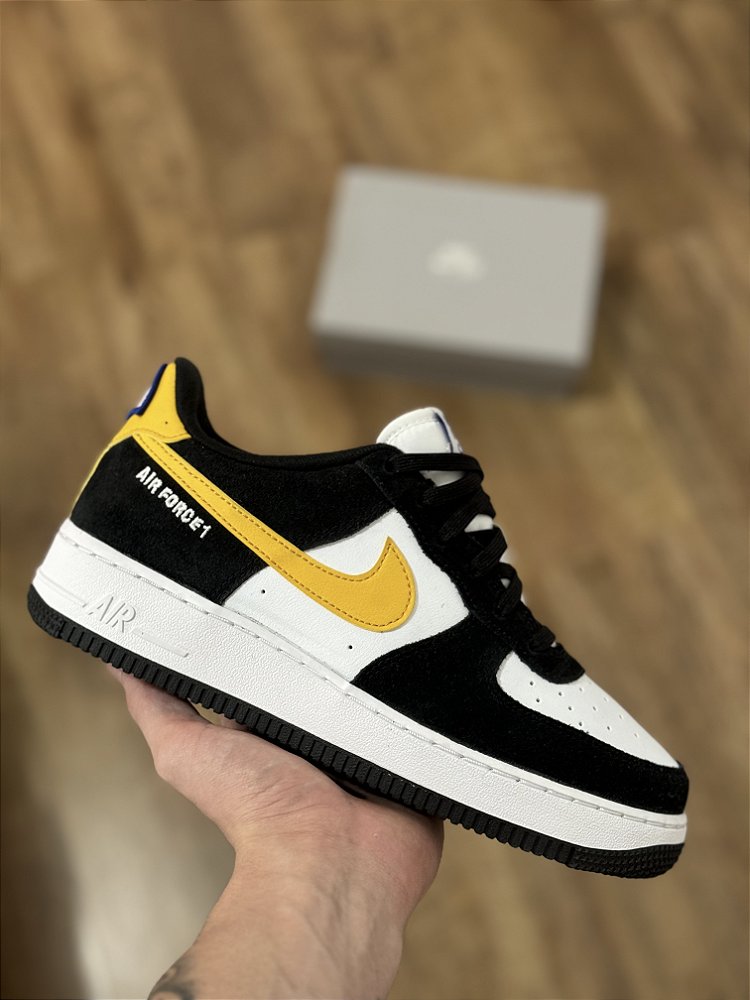 black af1 yellow swoosh