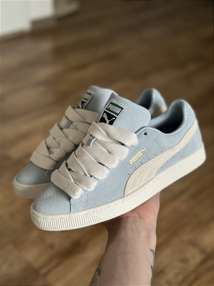 PUMA SUEDE CLASSIC XXI AZUL CLARO (acompanha os dois cadarços