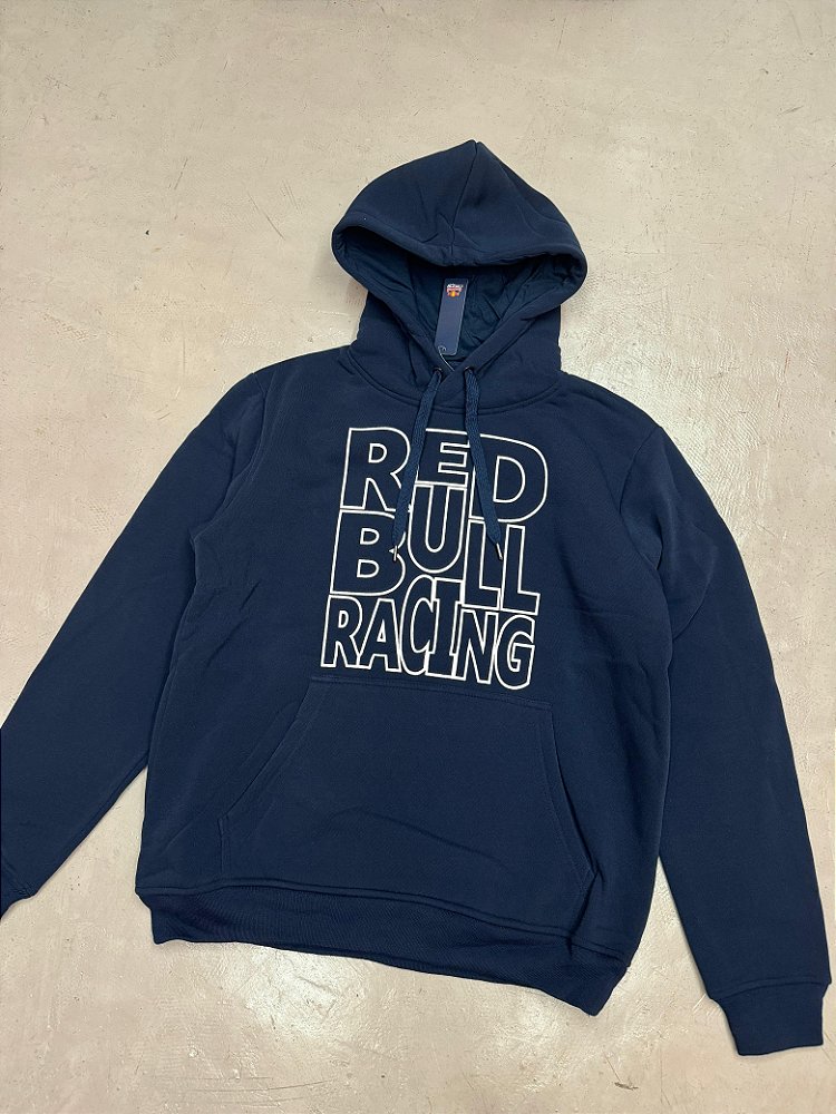 MOLETOM RED BULL RACING LETREIRO (azul marinho) Corre de Rua