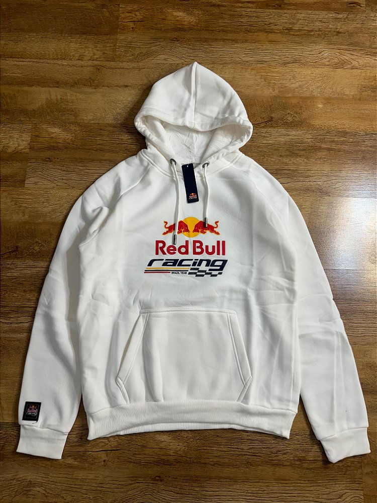 MOLETOM RED BULL RACING (branco) Corre de Rua