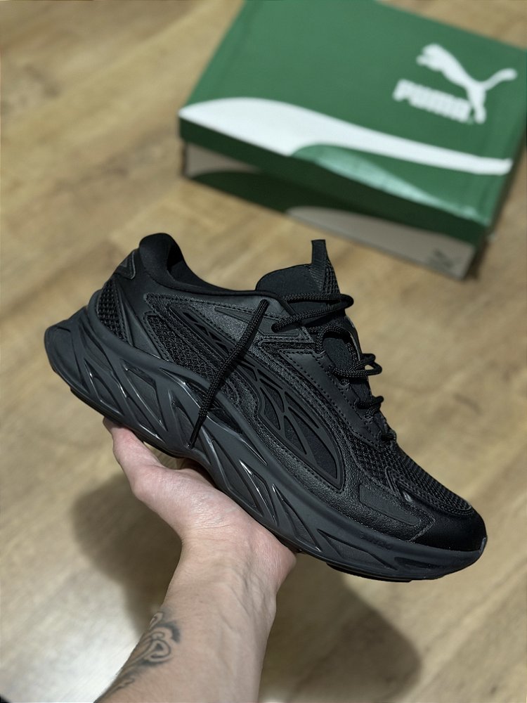 PUMA EXOTEK NITRO (black/black) - Corre de Rua