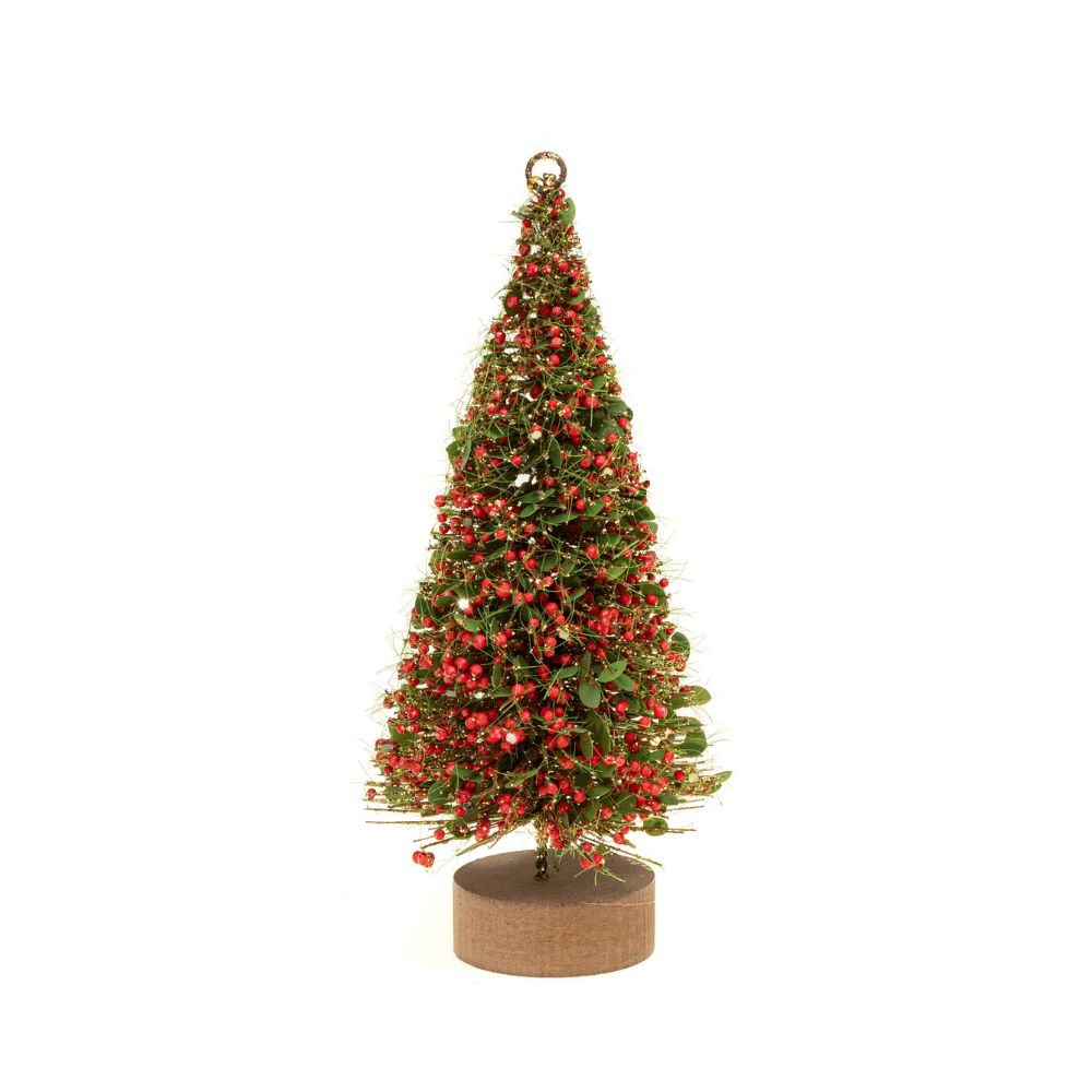Mini Arvore de Natal Berries Pinheiro 22cm Pe Madeira Decoracao Natalina Enfeite - Venicci Mini Arvore de Natal Berries Pinheiro 22cm Pe Madeira Decoracao Natalina Enfeite - Venicci