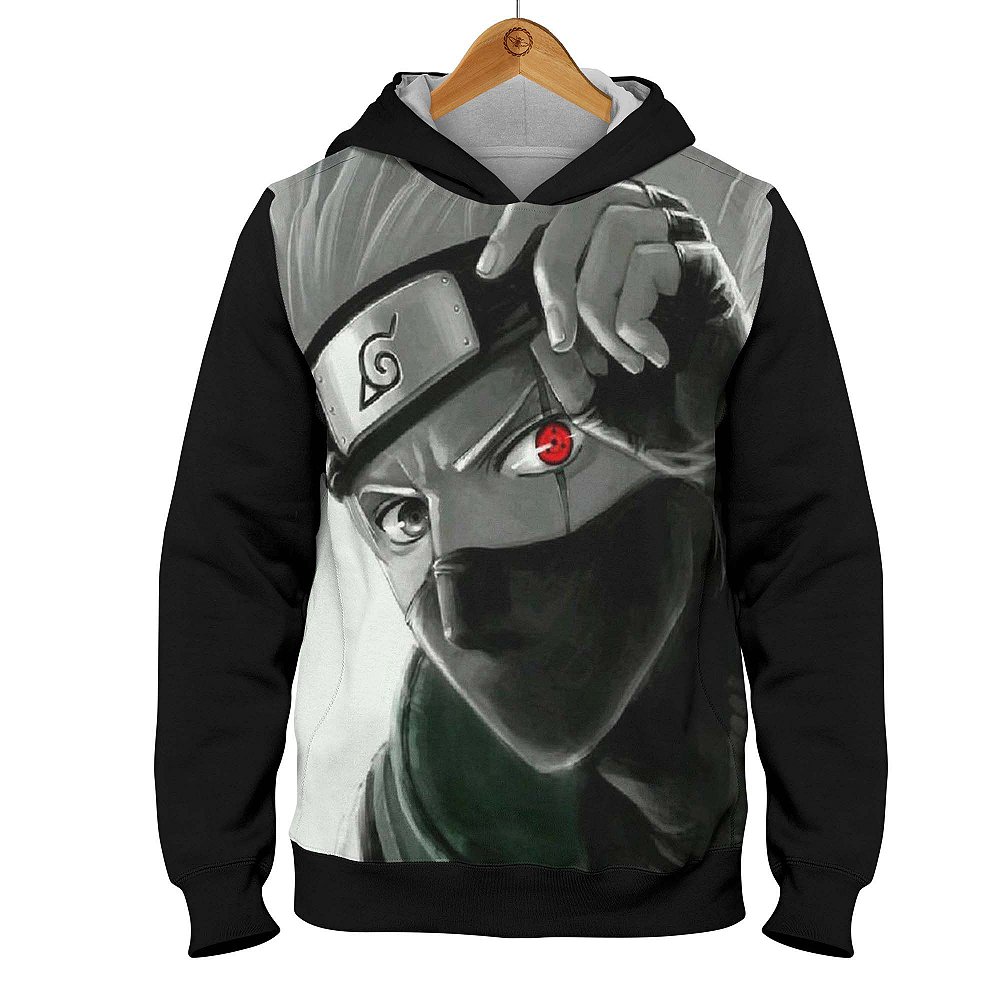 Moletom Naruto Kakashi | Moska Branca Camisetas - Moska Branca Camisetas