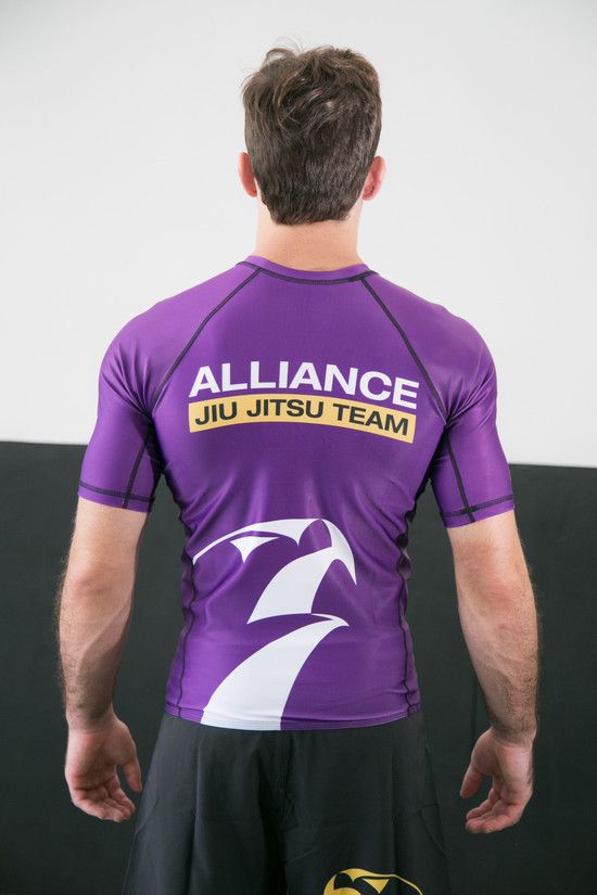 RASH GUARD ALLIANCE ROXA MANGA CURTA Rosan Sport Jiu Jitsu Lifestyle