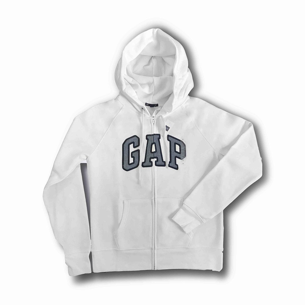 Casaco de Moletom GAP - Feminino - Gelo - Outlet no Brasil - Importados