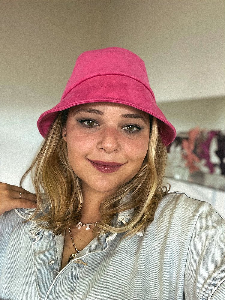 Bucket Hat Suede Pink - G. Offer - Acessórios de Cabelo