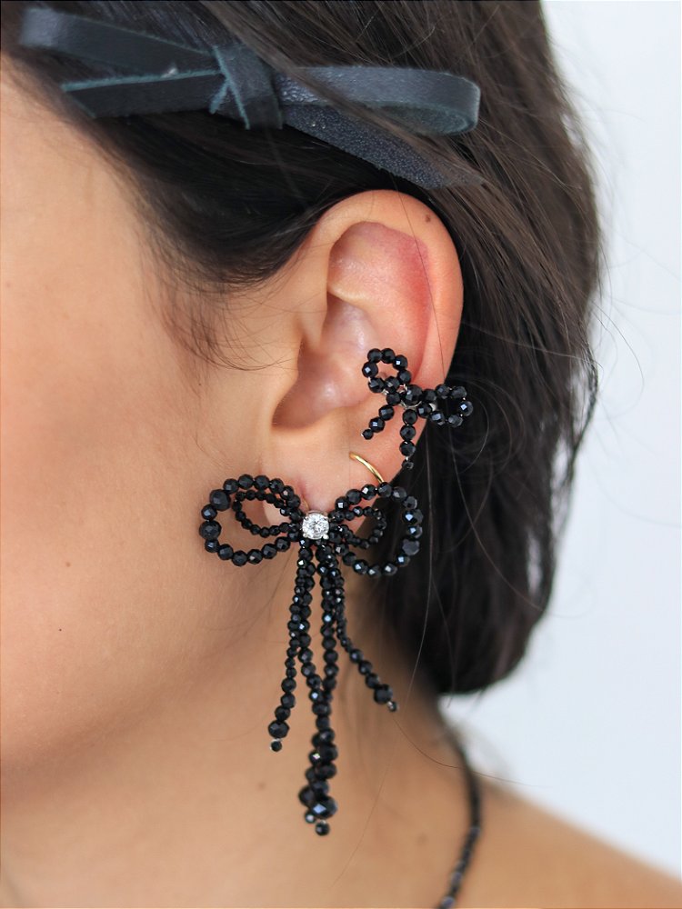 Piercing Fake Laço Cristal - G. Offer® Acessórios