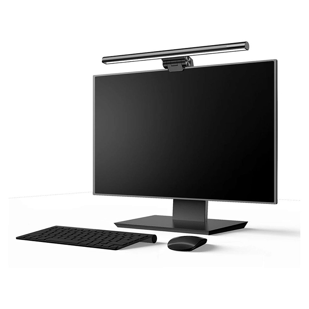 Luminária De Monitor Led Com Usb Iwok Baseus Home Office Preto Turum