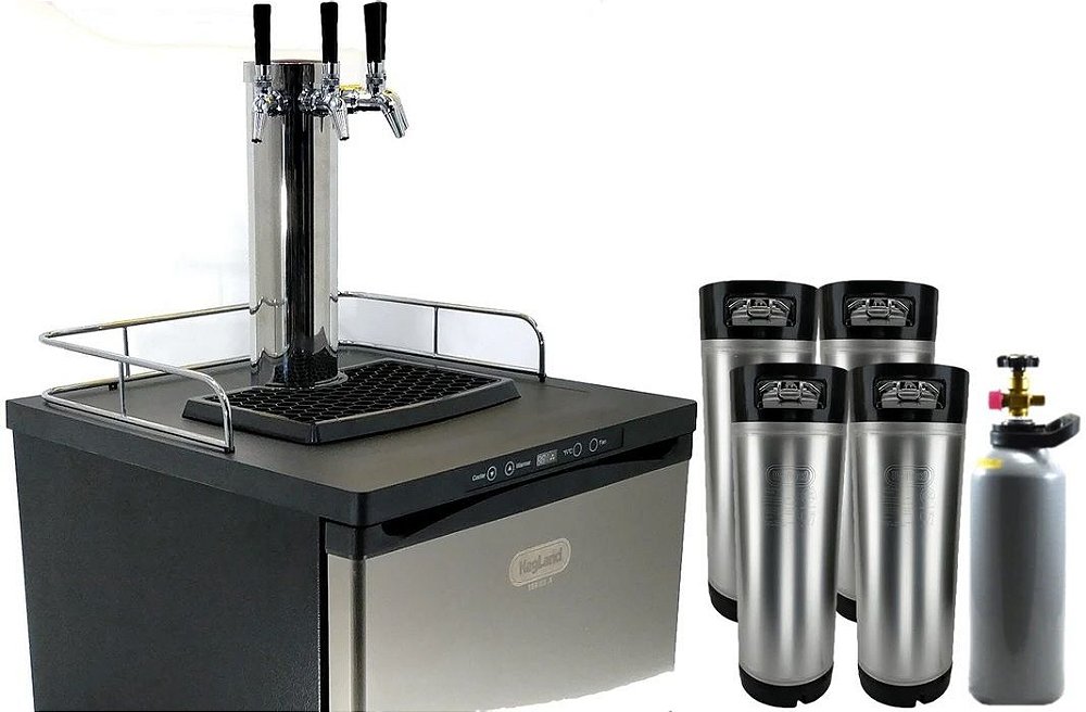 Kegerator Chopeira Kegland Master Series X Com 2 Torneiras Italianas