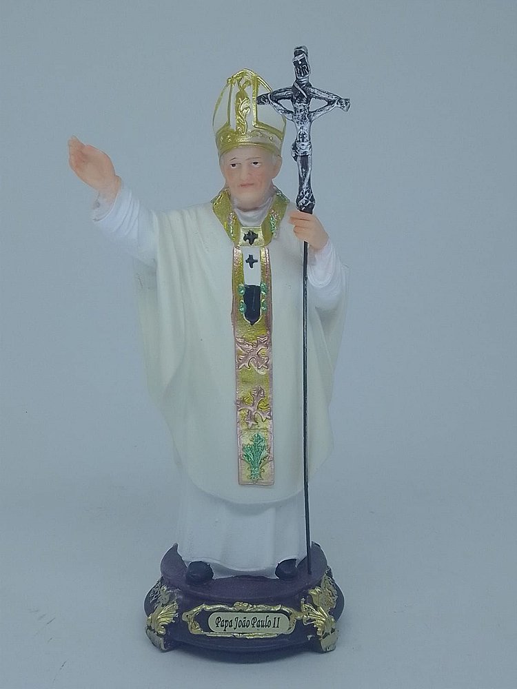 Papa João Paulo II 30cm - Livraria Imaculada - Artigos Religiosos Católicos