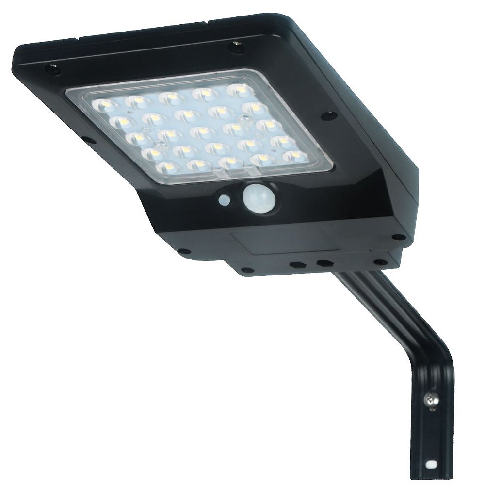 Refletor Luminária Solar Integrada Pública LED 400 Lúmens Placa Comple