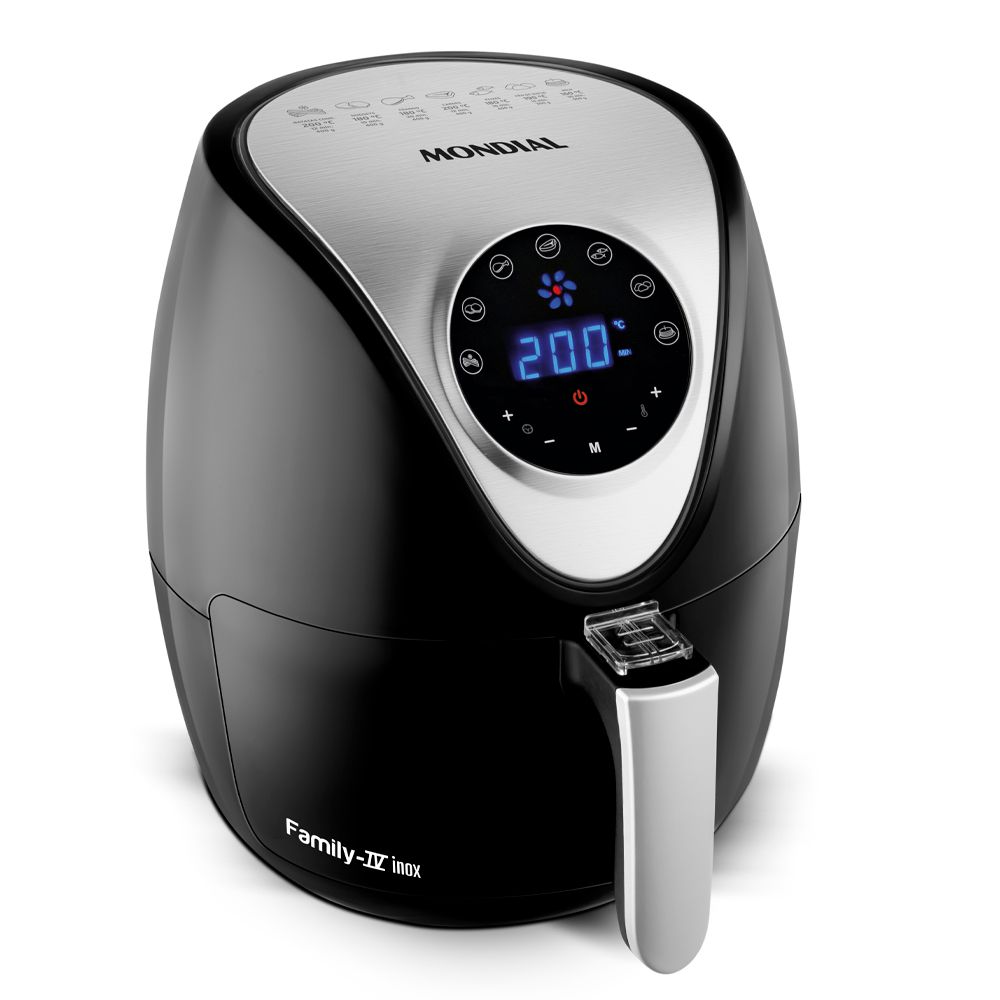 Fritadeira Air Fryer Mondial Inox Digital Touch AF30DI 110v O