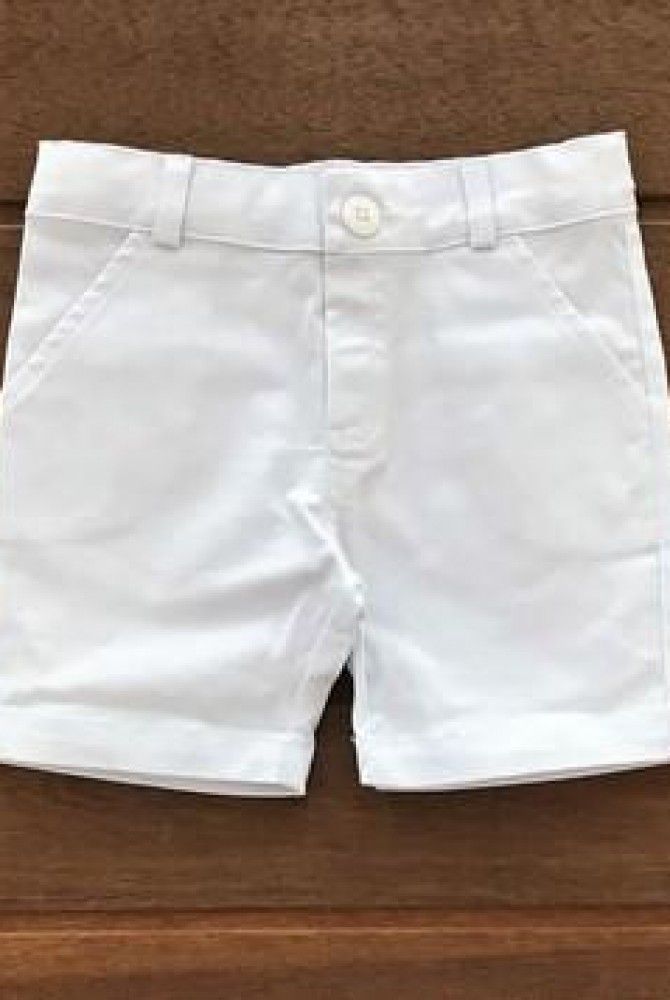 Bermuda de Sarja Branca Infantil - HKN - Meu Look de Menino - Moda Infantil  exclusiva meninos