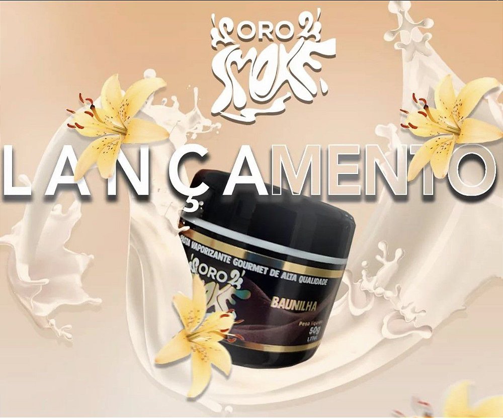 ESSÊNCIA ORO SMOKE EM PASTA 50G - BAUNILHA - Hookah Dream