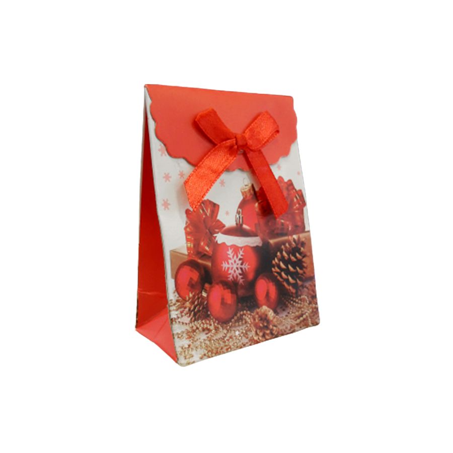 Mini Sacola Lembrancinha Vermelha Enfeites Natal - 10cm - 1 UN - Rizzo -  Rizzo Embalagens
