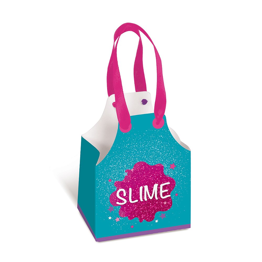 Caixa Avental Festa Slime - 8 unidades - Cromus - Rizzo Festas - Rizzo  Embalagens