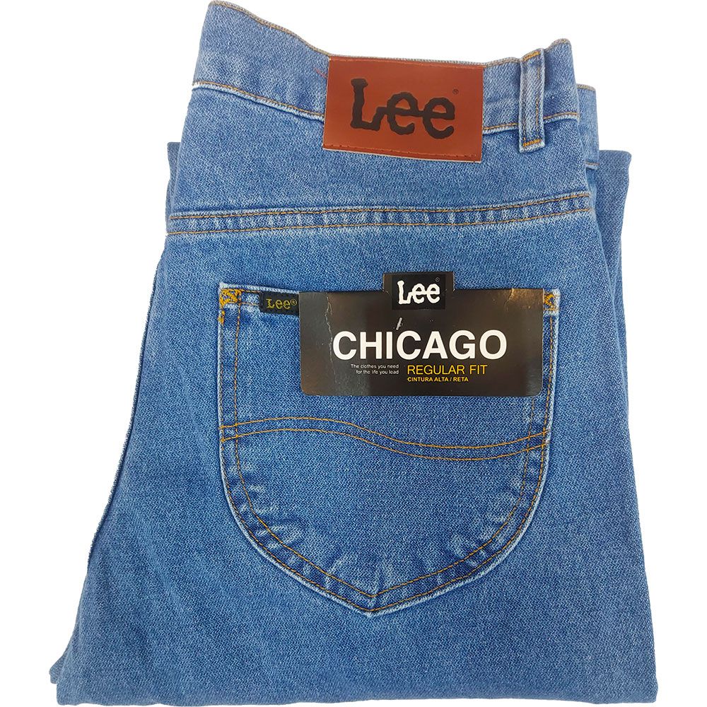 Comprar Calça Lee Chicago 100% Algodão Azul Claro - Loja de Roupas Levi's /  Lee / Wrangler - Loja Aurora