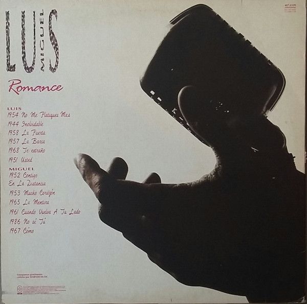 LP Luis Miguel ‎ Romance Colecionadores Discos vários títulos em