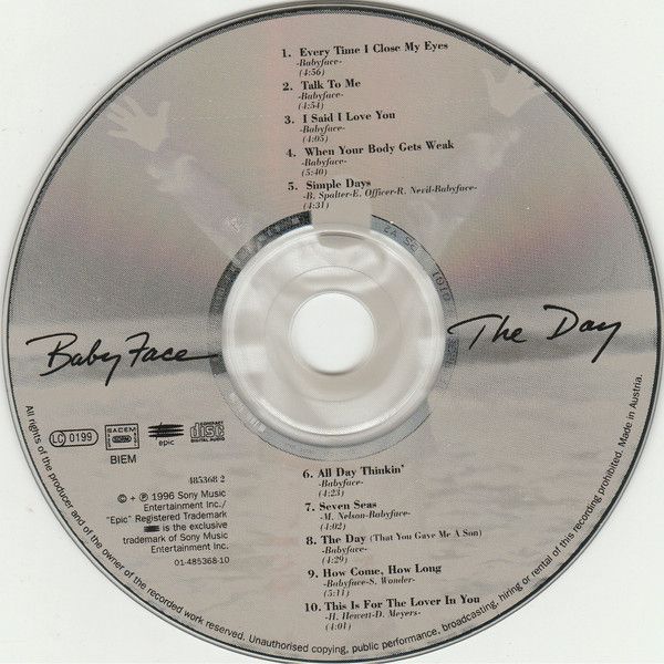 CD Babyface ‎ The Day IMP Colecionadores Discos vários títulos