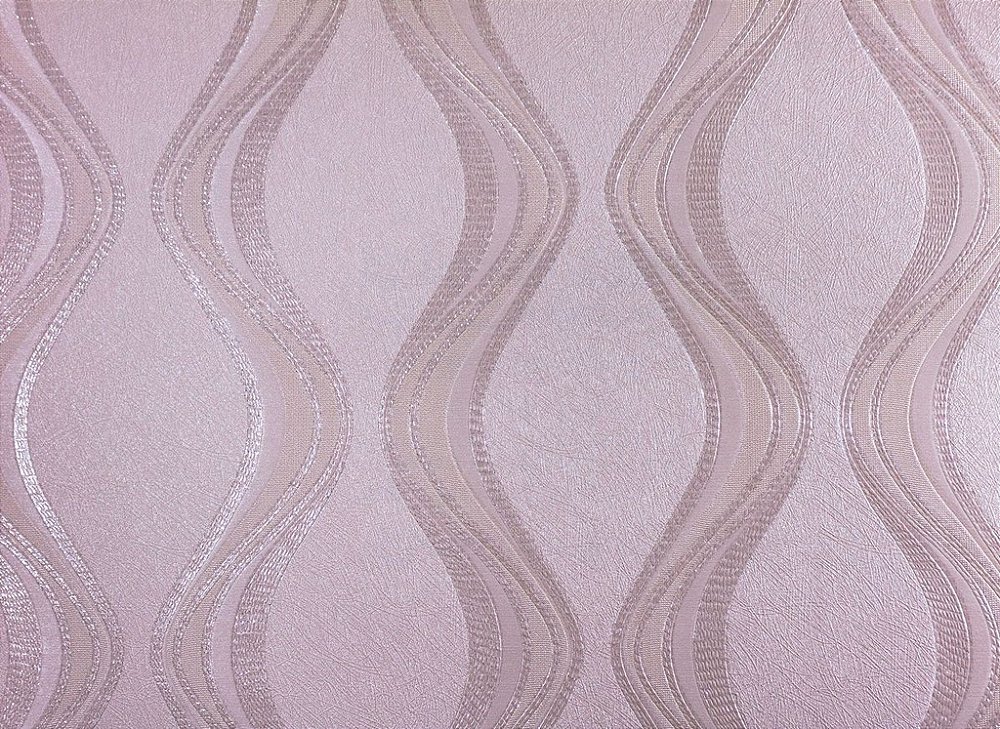 Papel De Parede Moda Em Casa Rosa Suave Com Ondas E Glitter 7065