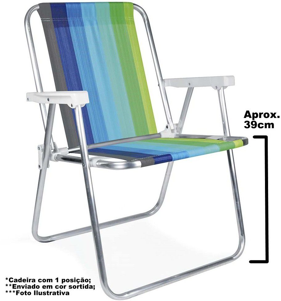 Cadeira Praia, Piscina e Camping Mor Alumínio 2101 Cor Sortidas - Viivatex  - Site de tecidos para sofá, cortinas, papel de parede e móveis