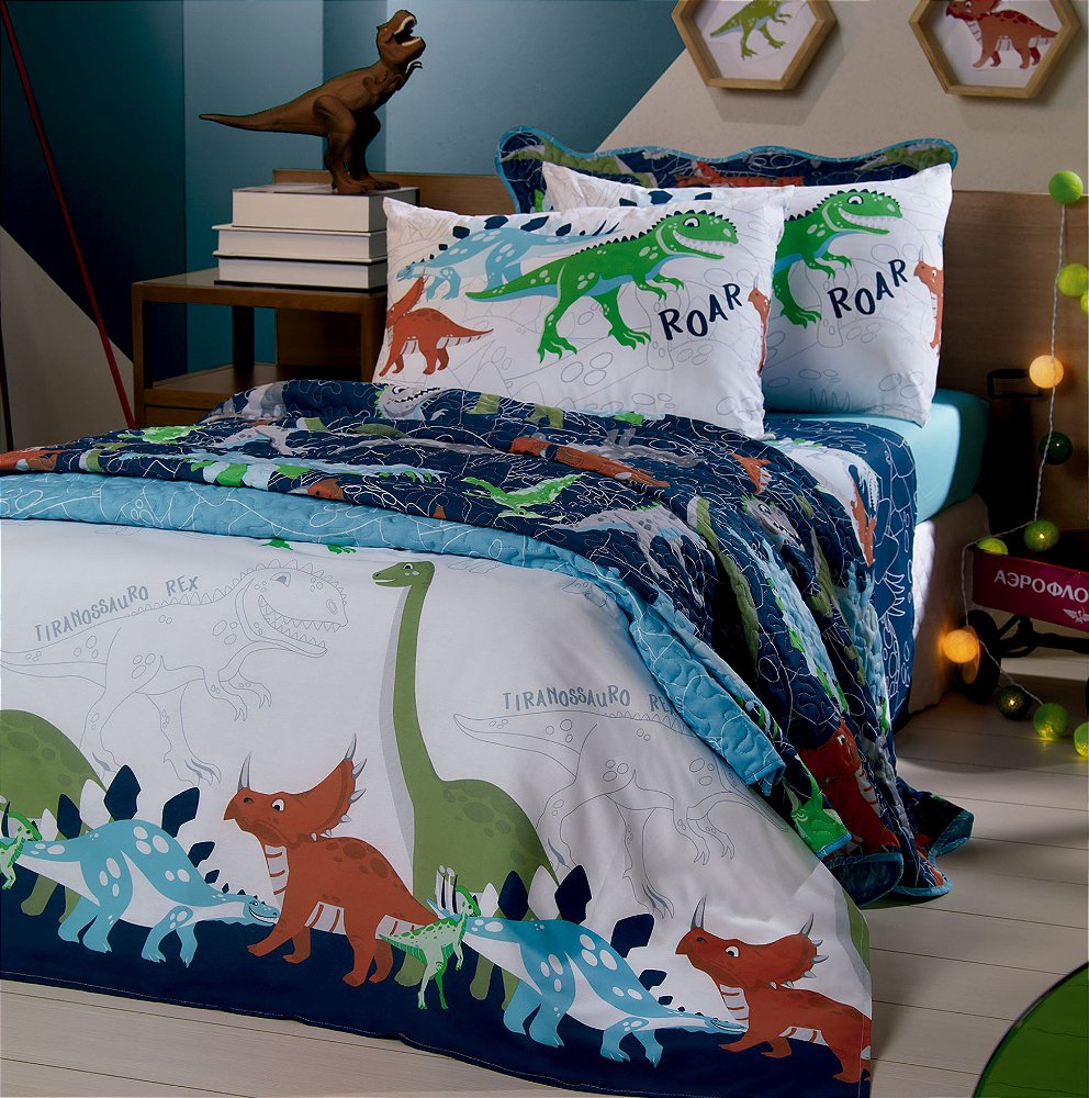 Edredom dinossauro santista Clearance