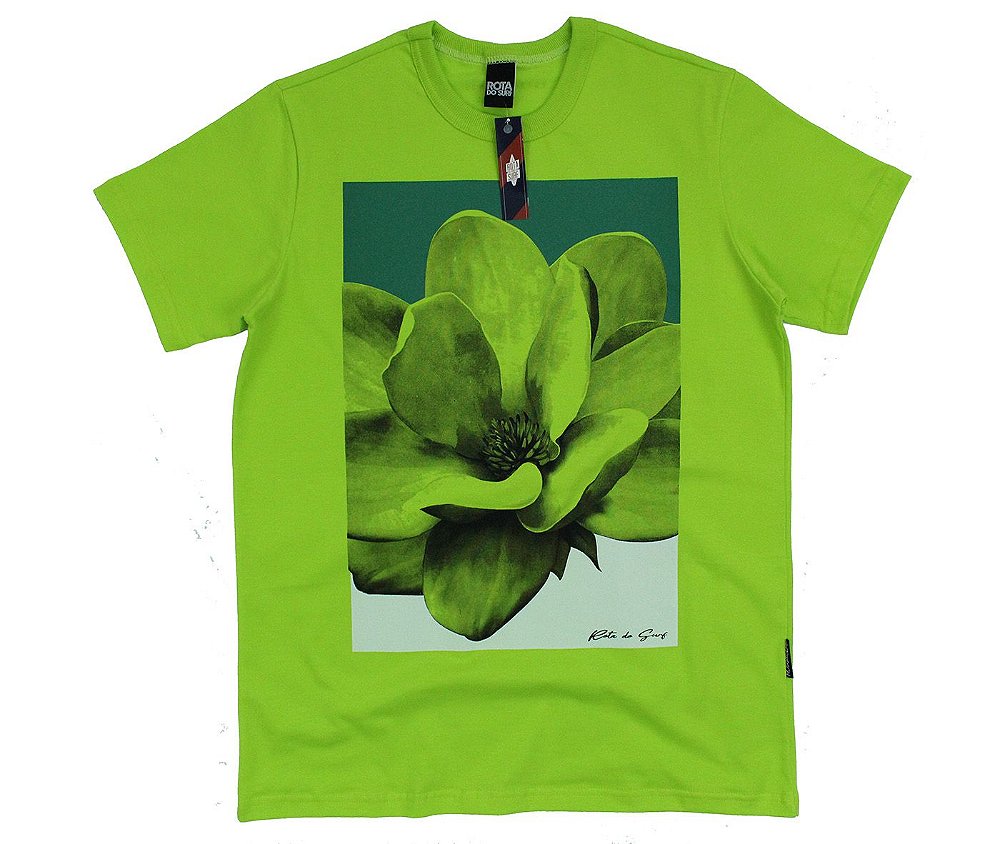 Camiseta masculina verde limão Clearance