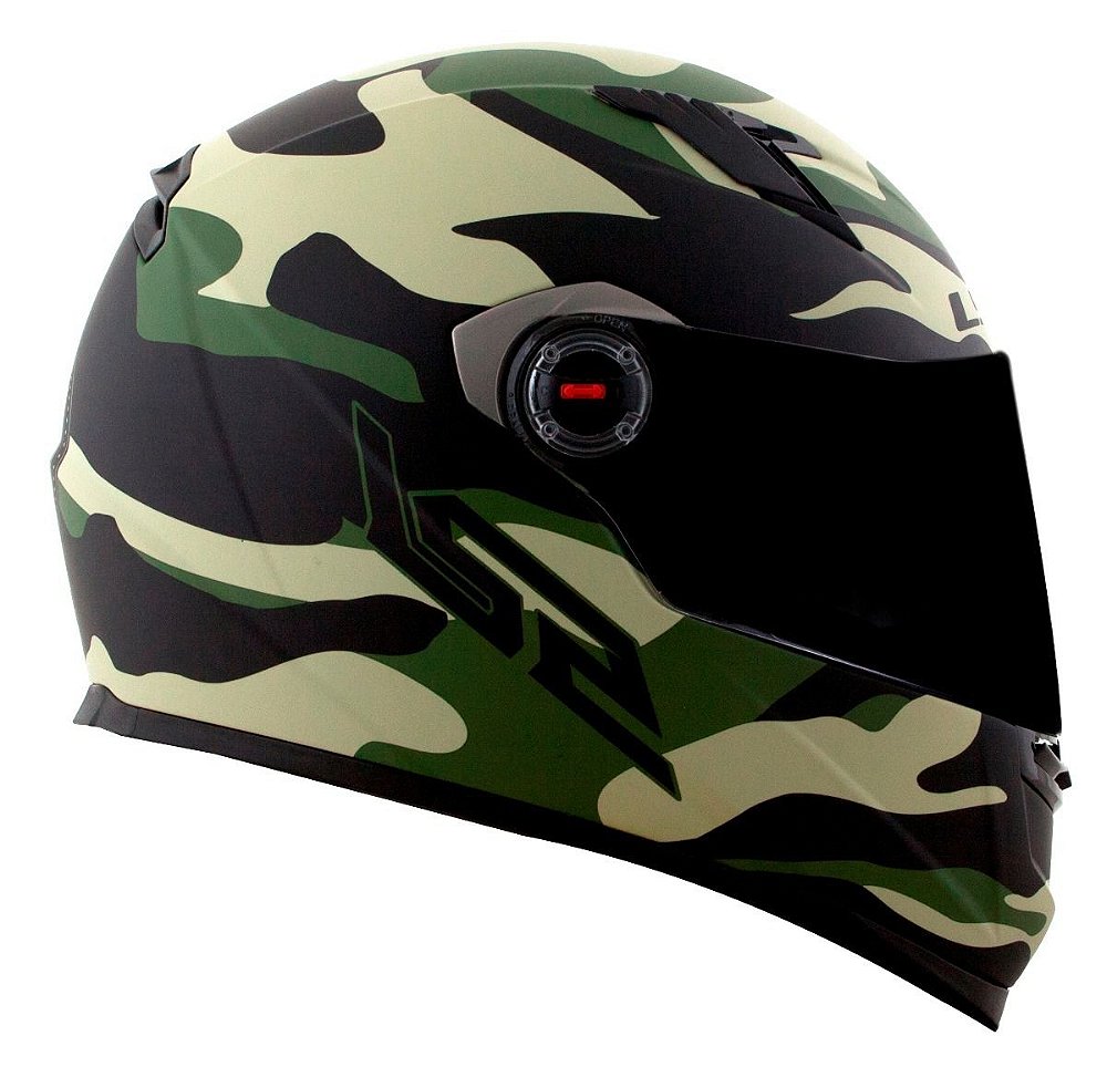 Capacete LS2 FF358 Army - Verde Militar Camuflado - Moto-X Wear - Loja  ideal para Motociclista! Venha conferir as nossas novidades.