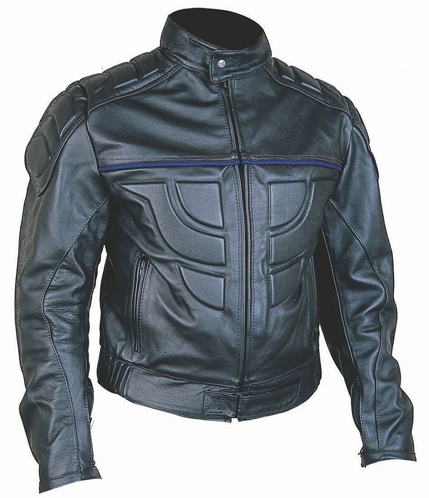 jaqueta de couro motociclista