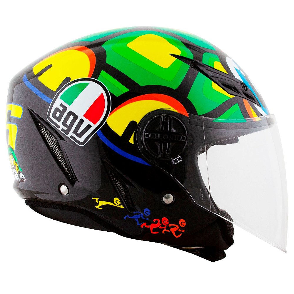 Capacete AGV Blade Turtle - Verde/Amarelo/Preto - Moto-X Wear - Loja ideal  para Motociclista! Venha conferir as nossas novidades.