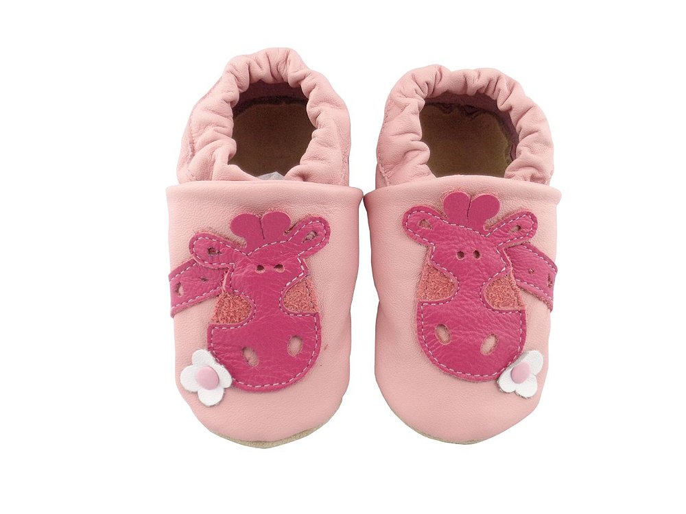 PANTUFA NICKY GIRAFA ROSA/PINK - Catz Calçados une o conforto que o bebê  precisa e a qualidade que a mamãe gosta