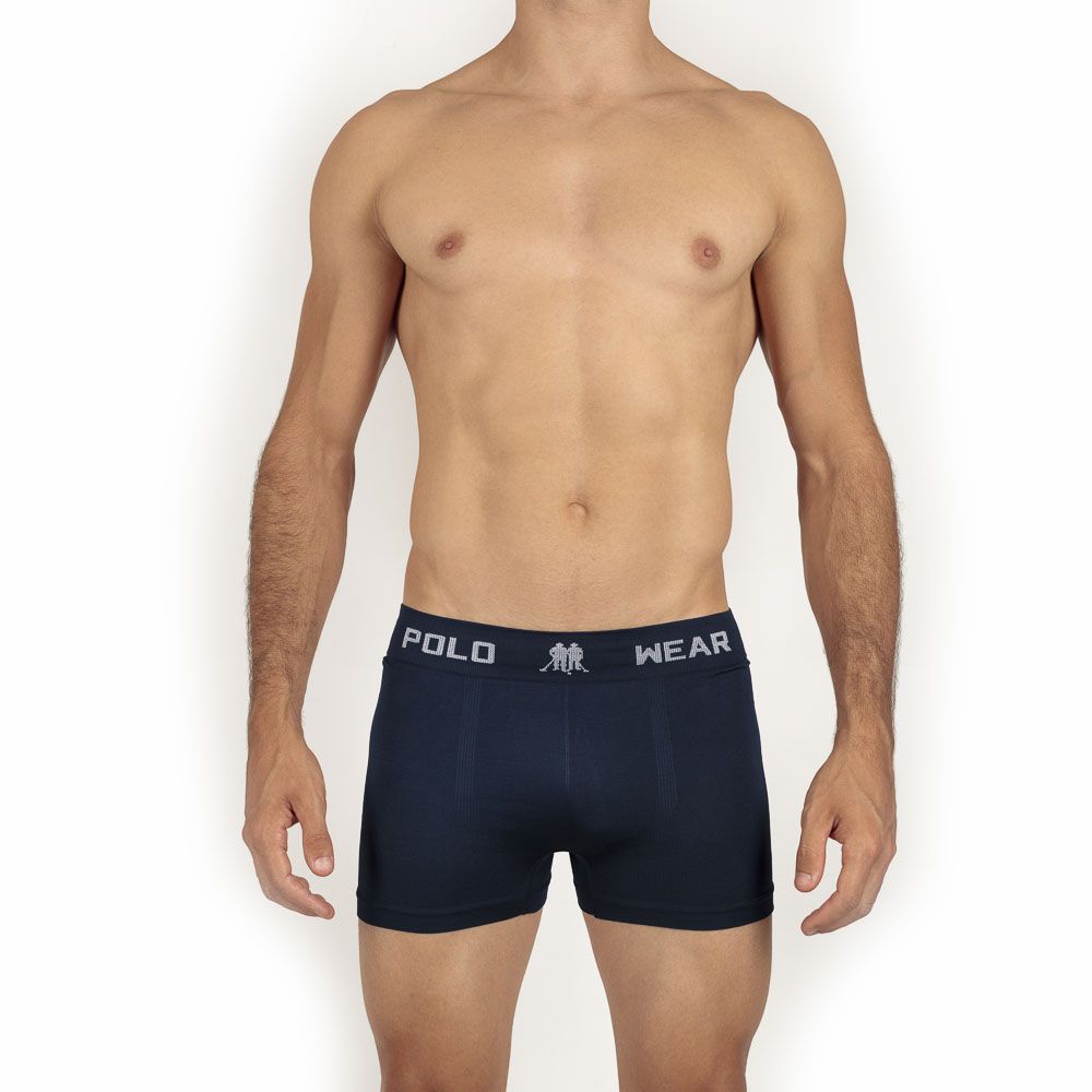 Kit Cueca Boxer Polo Wear 12 Peças Lisas Netmix Store 3888