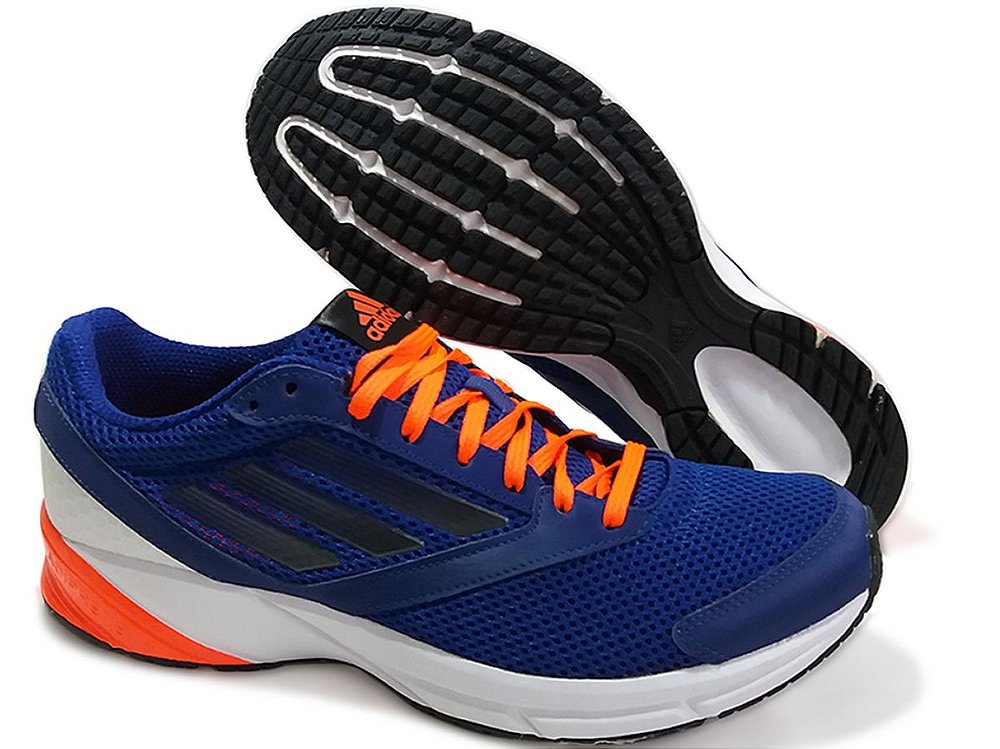 Tênis Adidas Lite Arrow M Azul e Laranja - Outlet HMX Sport