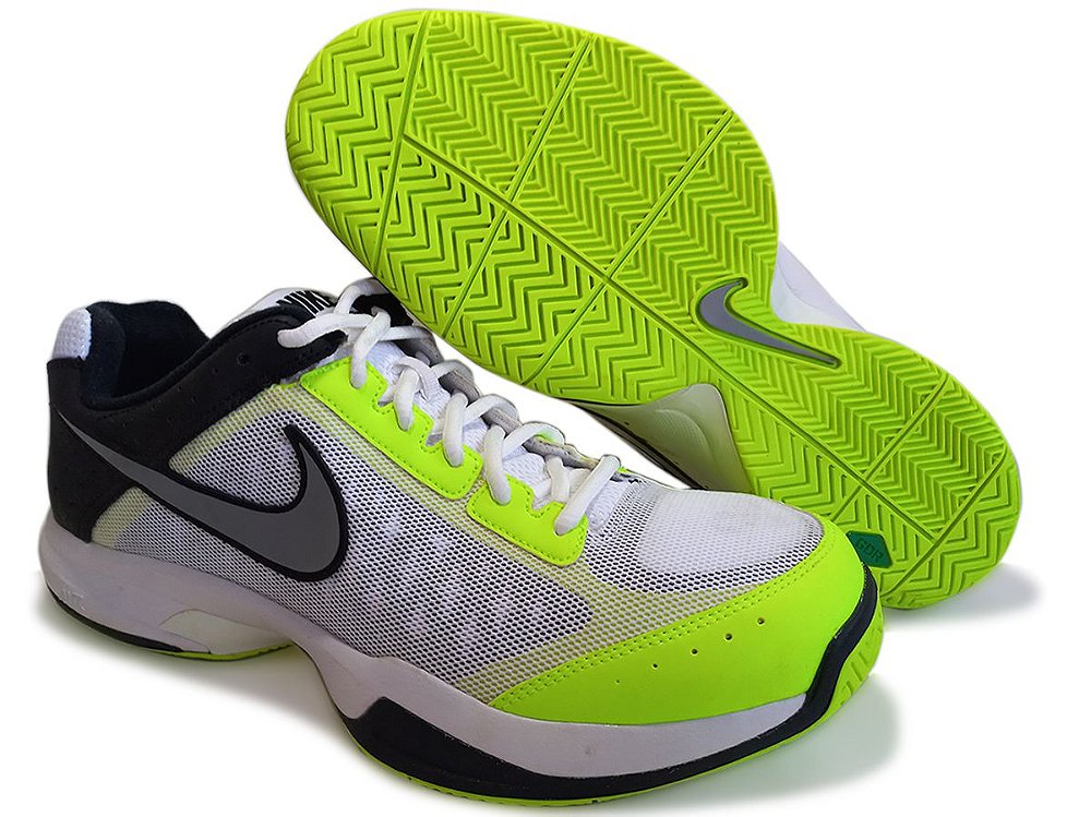 Tênis Nike Air Cage Court Branco e Verde - Outlet HMX Sport