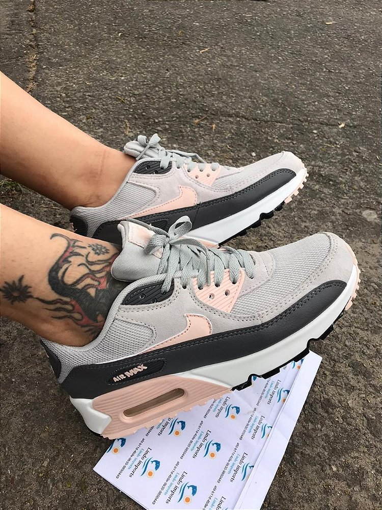 air max 90 cinza e rosa air max 90 cinza e rosa