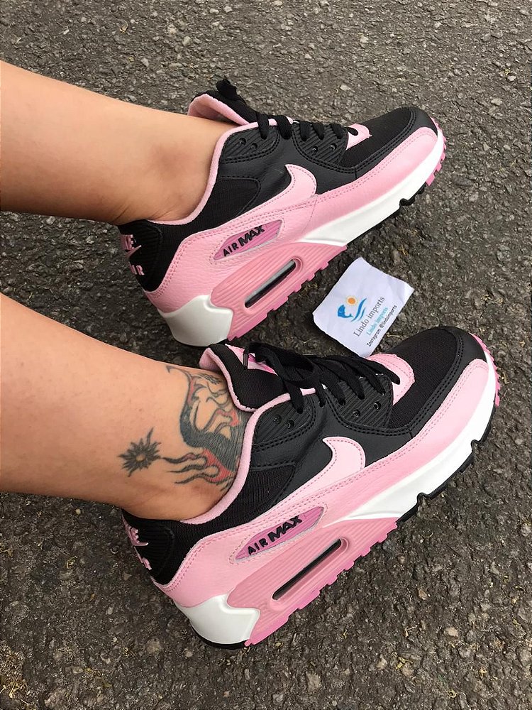 air max 90 feminino rosa e preto air max 90 feminino rosa e preto
